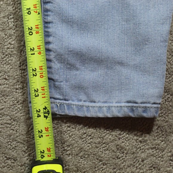 Jessica Simpson Size 33x24 Forever Rolled Skinny Light Blue Jeans - Picture 5 of 5